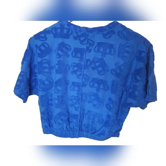 NWT Juicy Couture Terry Cropped Top Medium - Picture 5 of 9